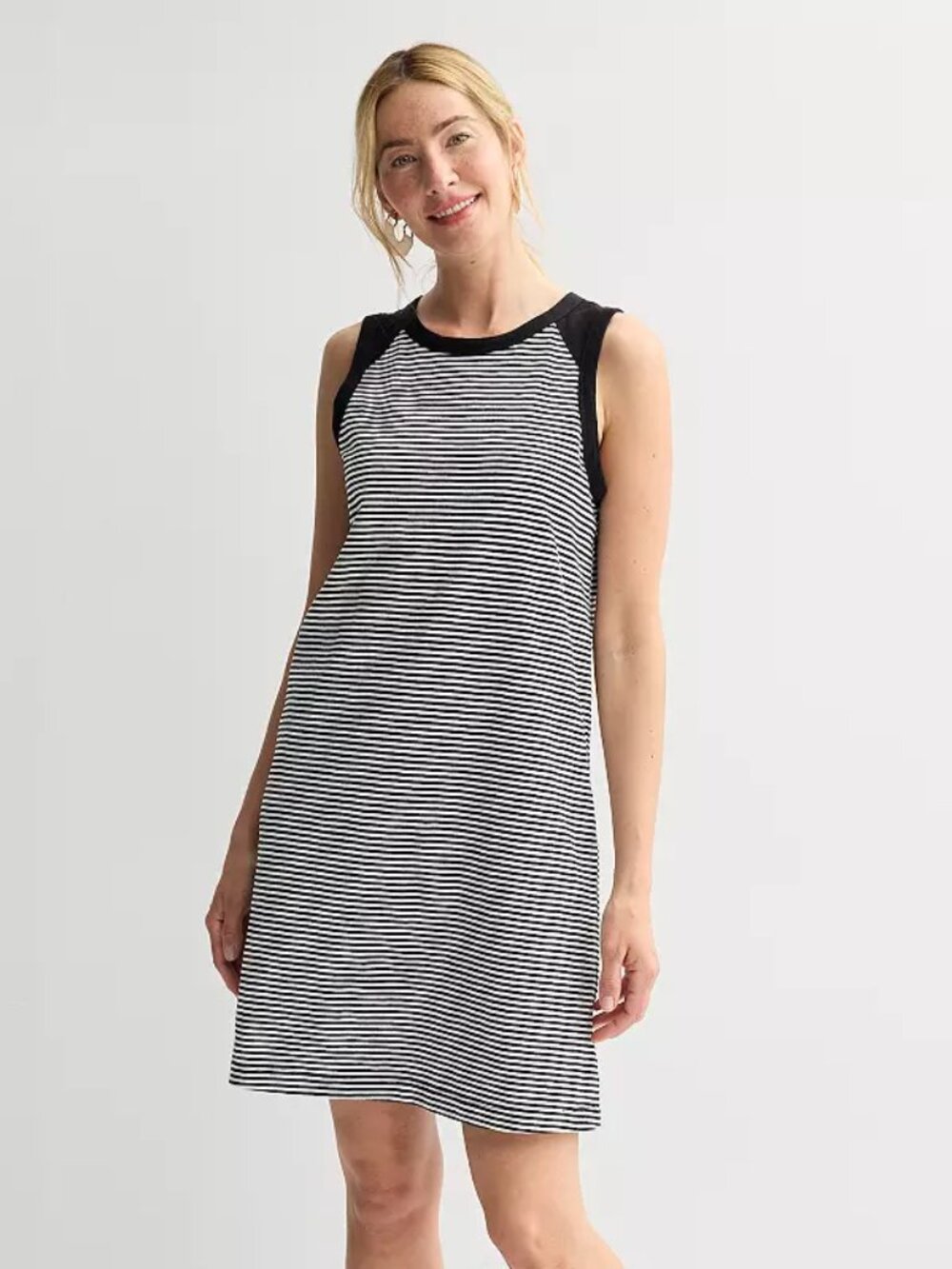 Sonoma Goods For Life Essential Tank Dress Women’s Petite Small Striped Summer
